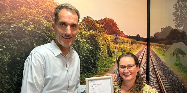 Foto Ben & Garahnce met certificaat